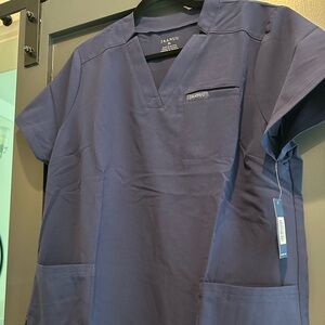 Jaanuu Navy Blue Scrub Top